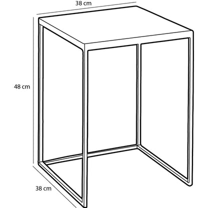 Aaron Bijzettafel - Set van 2 - Groen