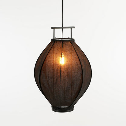 Pego Hanglamp - Ø54 cm - Zwart Linnen